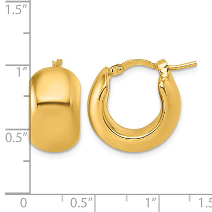Polished Hoop Earrings - 17.28mm