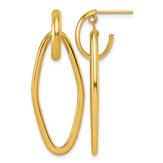 Polished Dangle Post Earrings