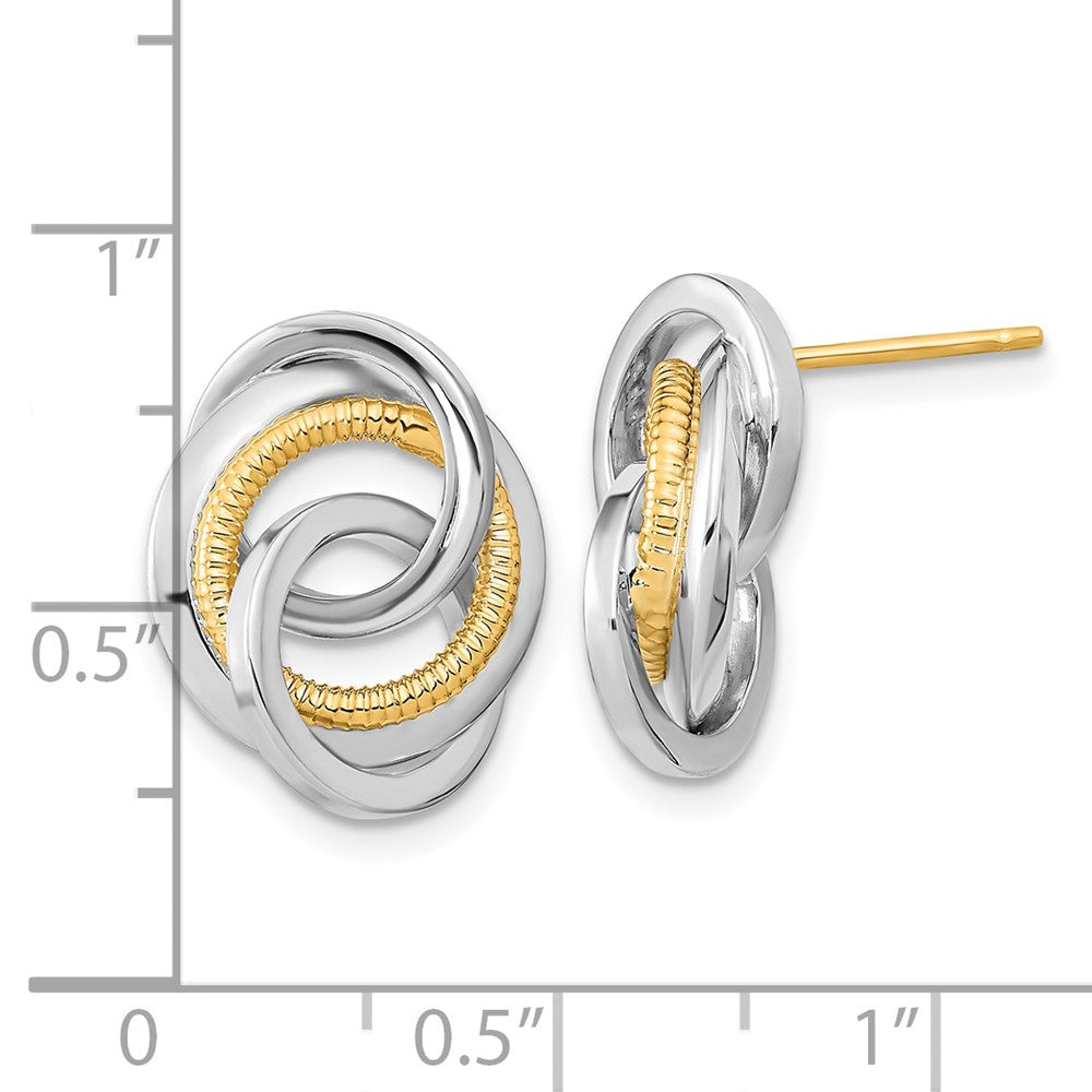 Polished & Textured Post Earrings