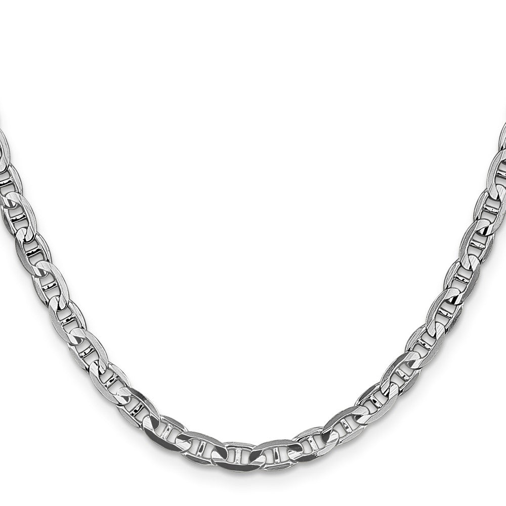 4.5mm Concave Anchor Chain - White Gold