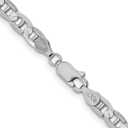 4.5mm Concave Anchor Chain - White Gold