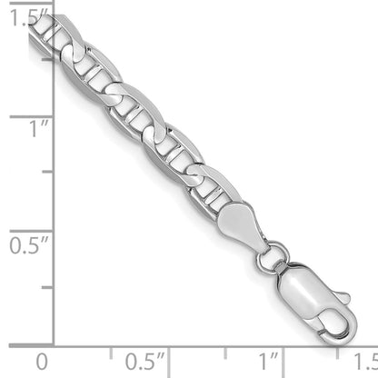 4.5mm Concave Anchor Chain - White Gold