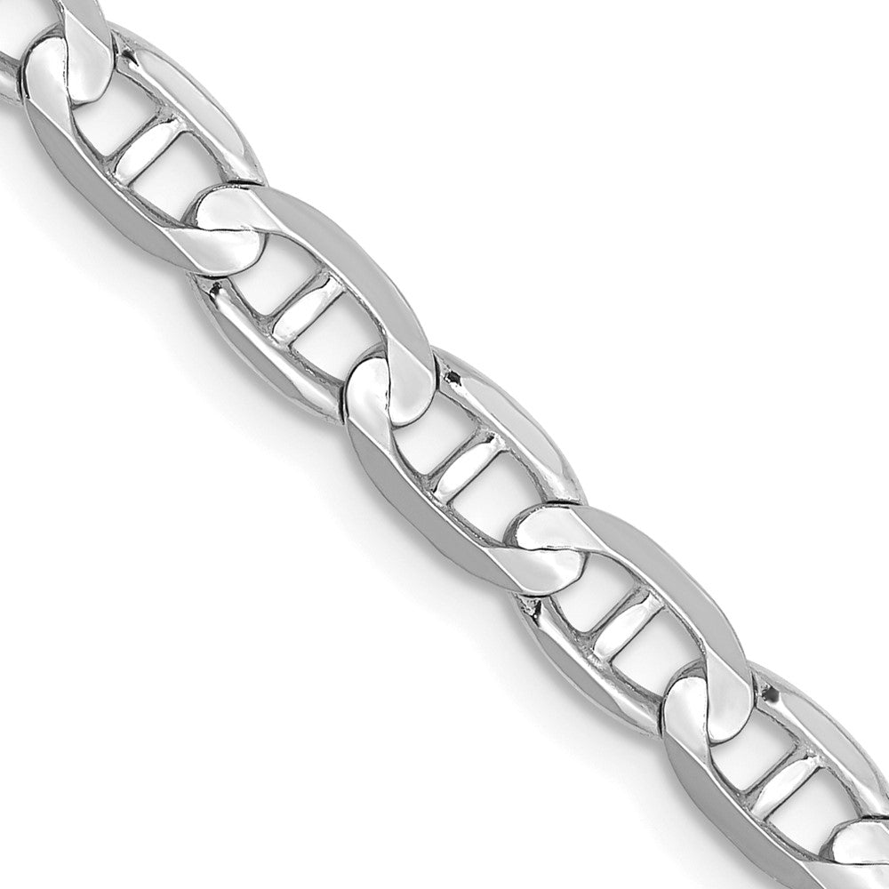 4.5mm Concave Anchor Chain - White Gold