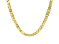 14k Miami Cuban Semi Solid Chain