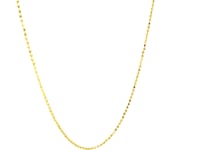 14k Yellow Gold Diamond-Cut Bead Chain (0.90 mm) - 5386