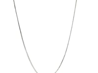 14k White Gold Round Snake Chain 0.9mm