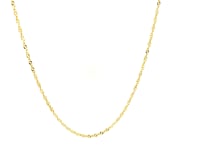 14k Singapore Style Adjustable Chain (1.40 mm)