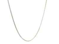 18k White Gold Round Wheat Chain