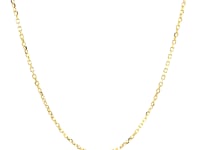 14k Faceted Cable Link Chain (1.2 mm)