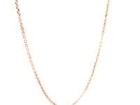 14k Rose Gold Diamond Cut Cable Link Chain (1.10 mm) - 5607