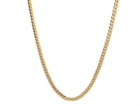 14k Yellow Gold Classic Solid Miami Cuban Chain