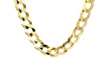 Solid Curb Chain in 14k Yellow Gold
