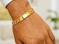 14k Yellow Gold Pave Curb ID Bracelet (5.00 mm)