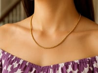 14k Yellow Gold Bead Chain (2.50 mm)