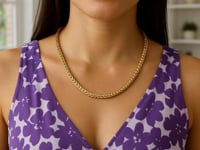 14k Yellow Gold Diamond Cut Round Franco Chain