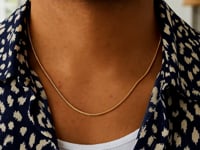 14K Yellow Gold Oval Snake Chain