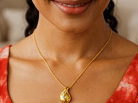 14K Yellow Gold Diamond Raindrop Necklace
