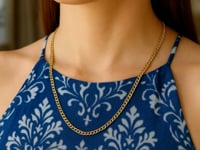 3.60mm 14K Yellow Gold Gourmette Chain