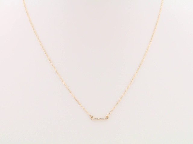 Natural Diamond Petite Bar Necklace