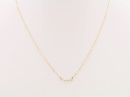 Natural Diamond Petite Bar Necklace