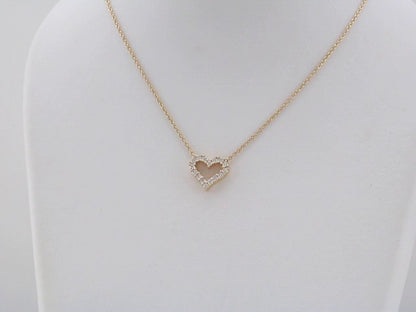 Natural Diamond Heart Necklace